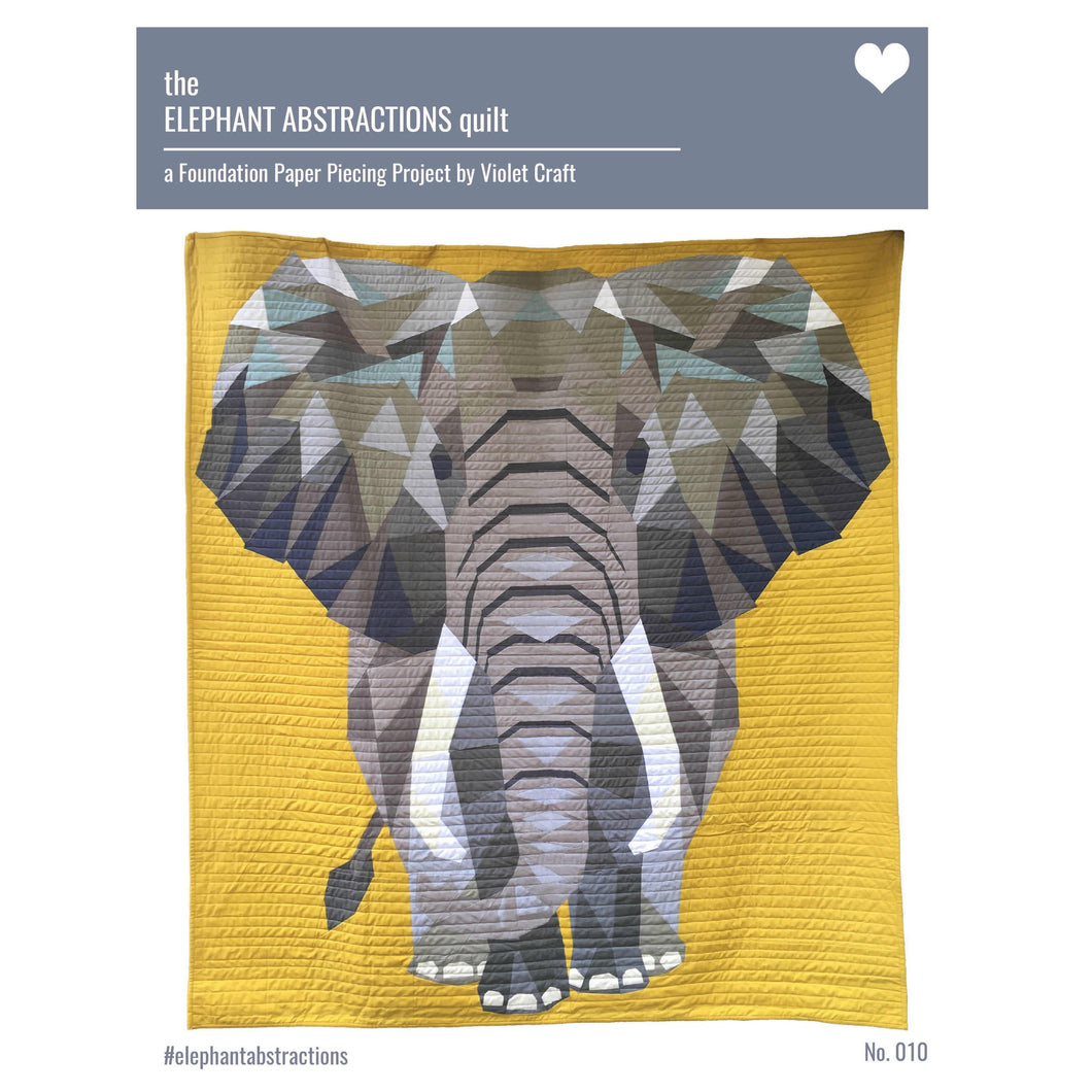 The Elephant Abstractions Quilt Pattern - Violet Craft