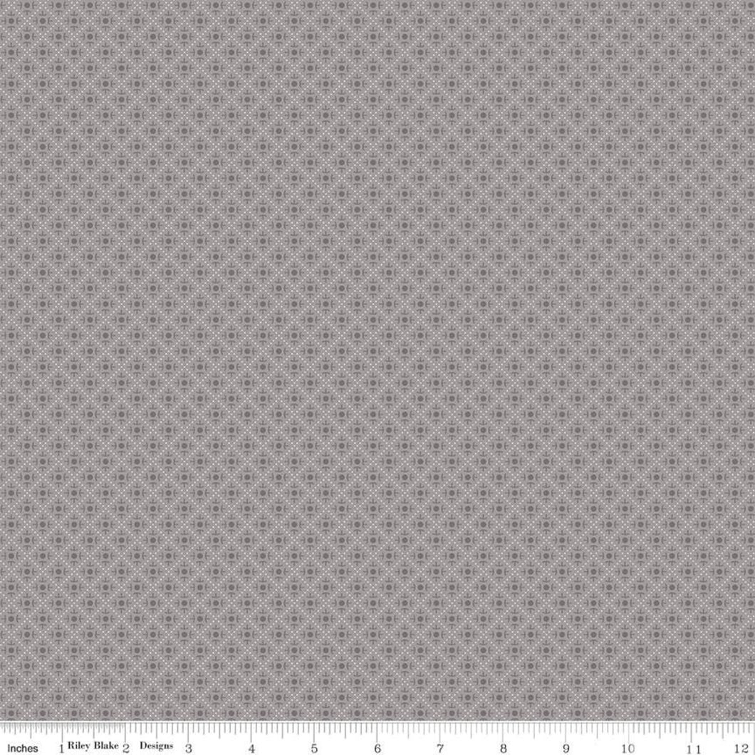 Bee Plaids 25cm C12030 Gray - Lori Holt for Riley Blake Designs