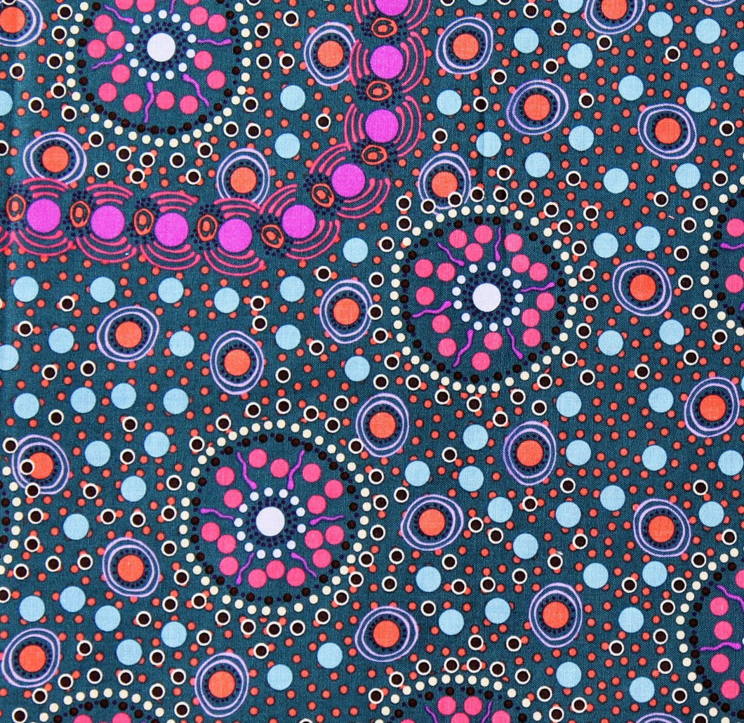 Dreamtime Flowers Blue 25cm - Letisha Doolan